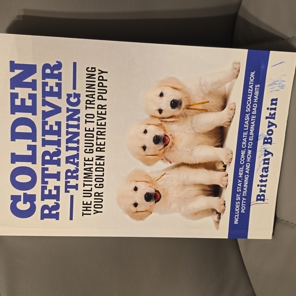 Brand new Golden Retriever puppy Training paperback book